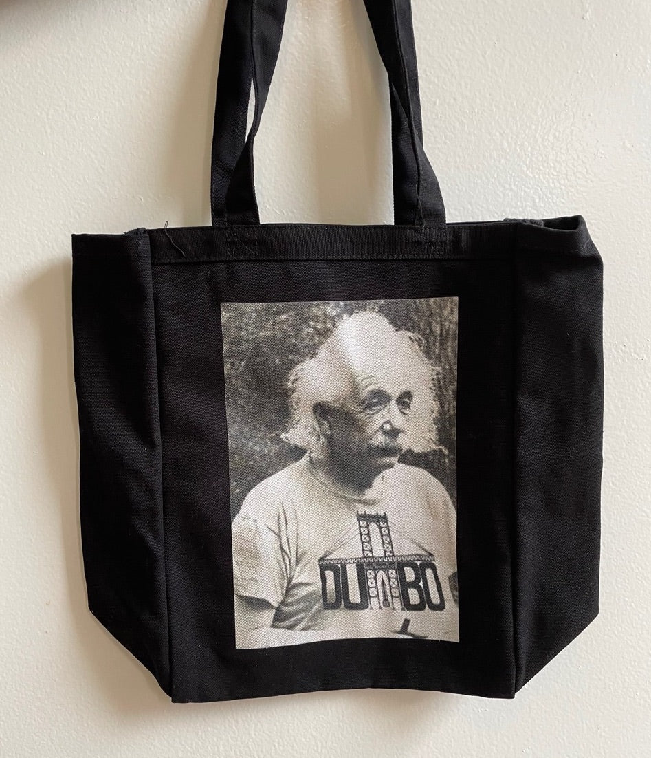 Canvas tote bag Einstein DUMBO view